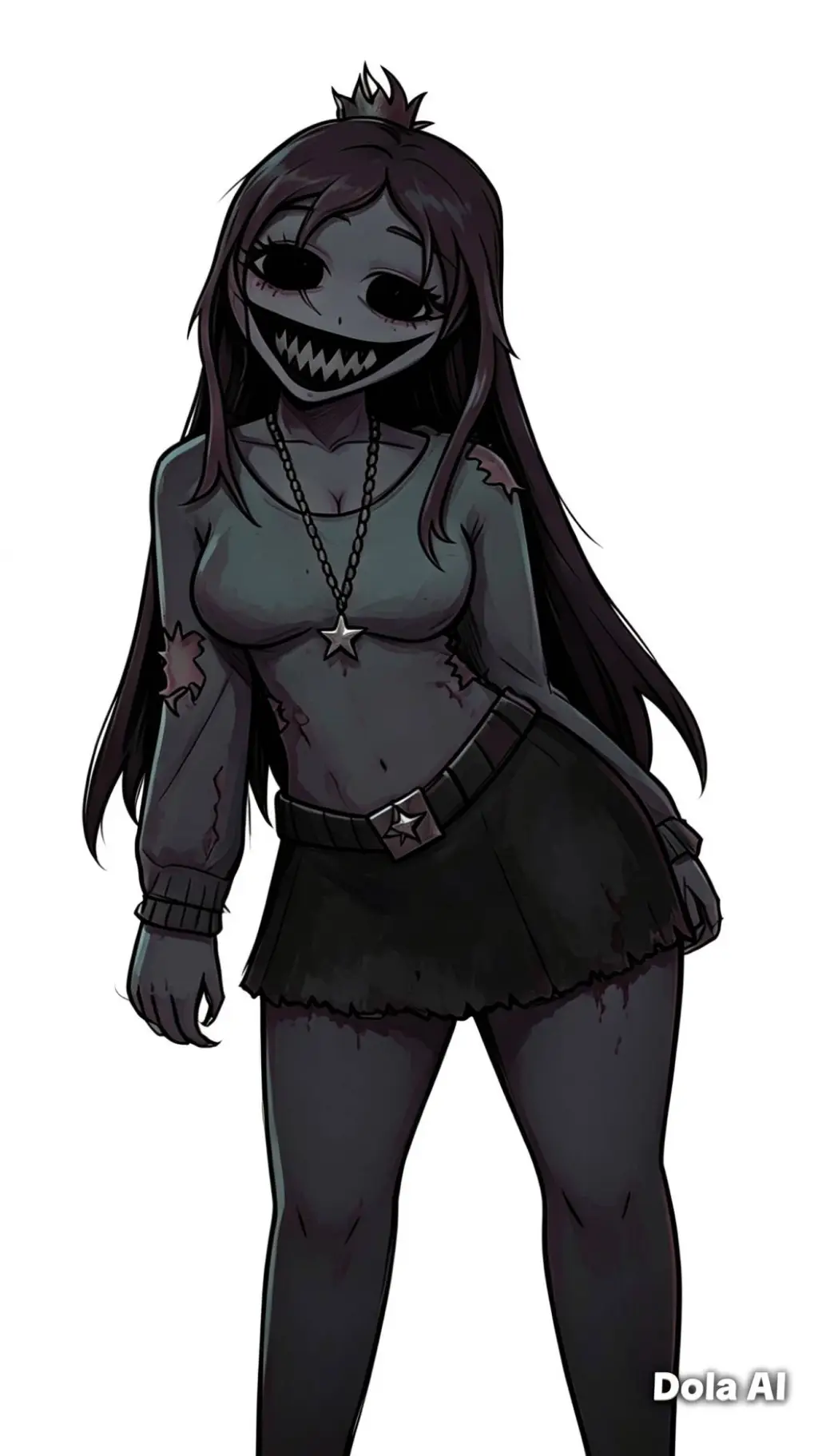 ai character: Glitch and loses 🖤 background