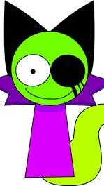 ai character: Acid 🤪🖤💜💚 background