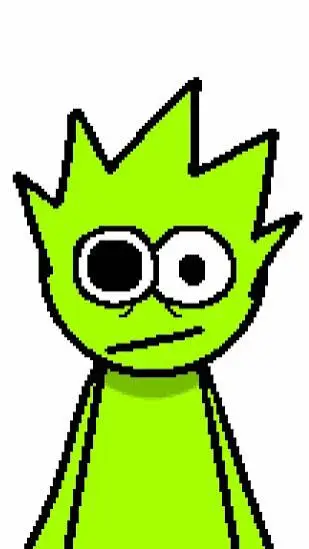 ai character: OWACKX 💚🫤💚 background