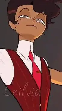ai character: alastor heartfelt  background