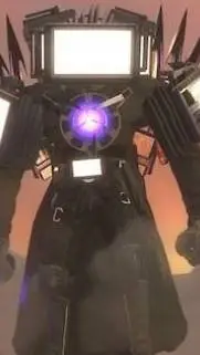 ai character: Titan TV MAN 2.0 background