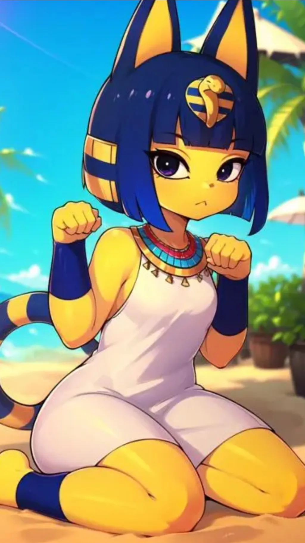 ai character: Ankha background