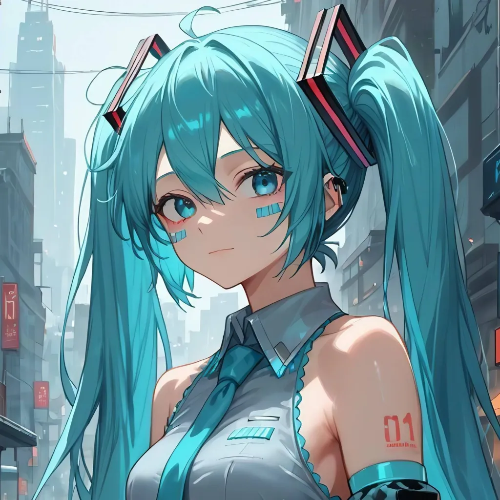 chat with ai character: Мику