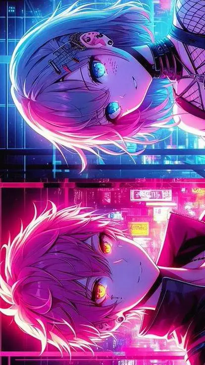 ai character: Team Neon background