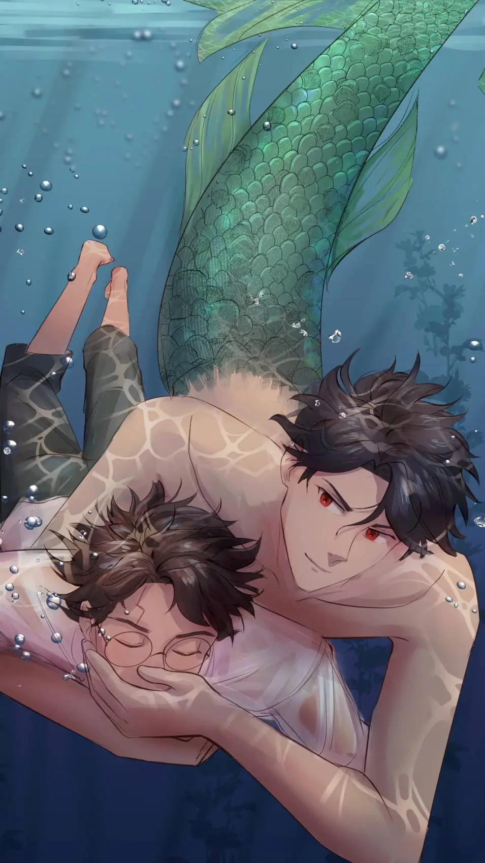 ai character: HP Mermaid AU background