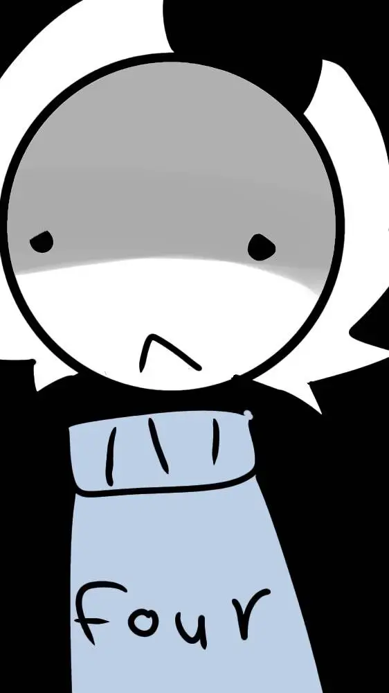ai character: ¡chip! but sad. :[ background