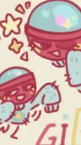 ai character: tiny Gigi glitch background