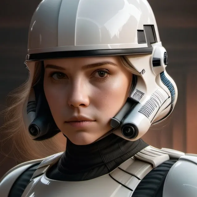 chat with ai character: female stormtroope