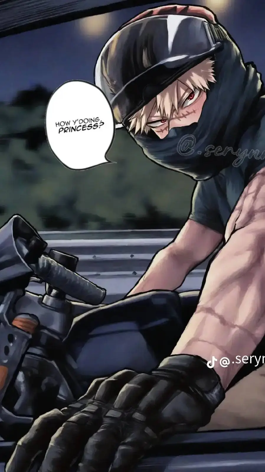 ai character: Bakugo background