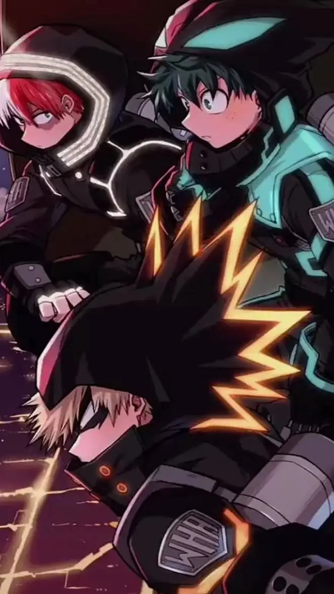 ai character: bakugo shoto deku  background