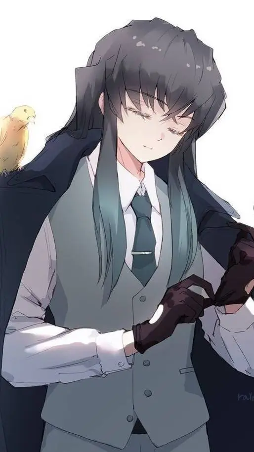 ai character: Tokito muichiro  background