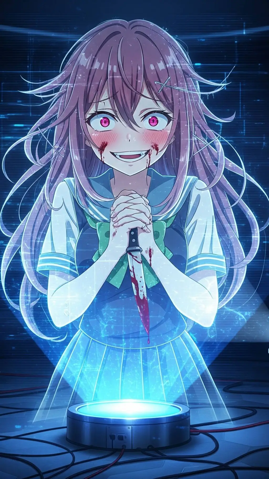 ai character: Holograma Yandere background
