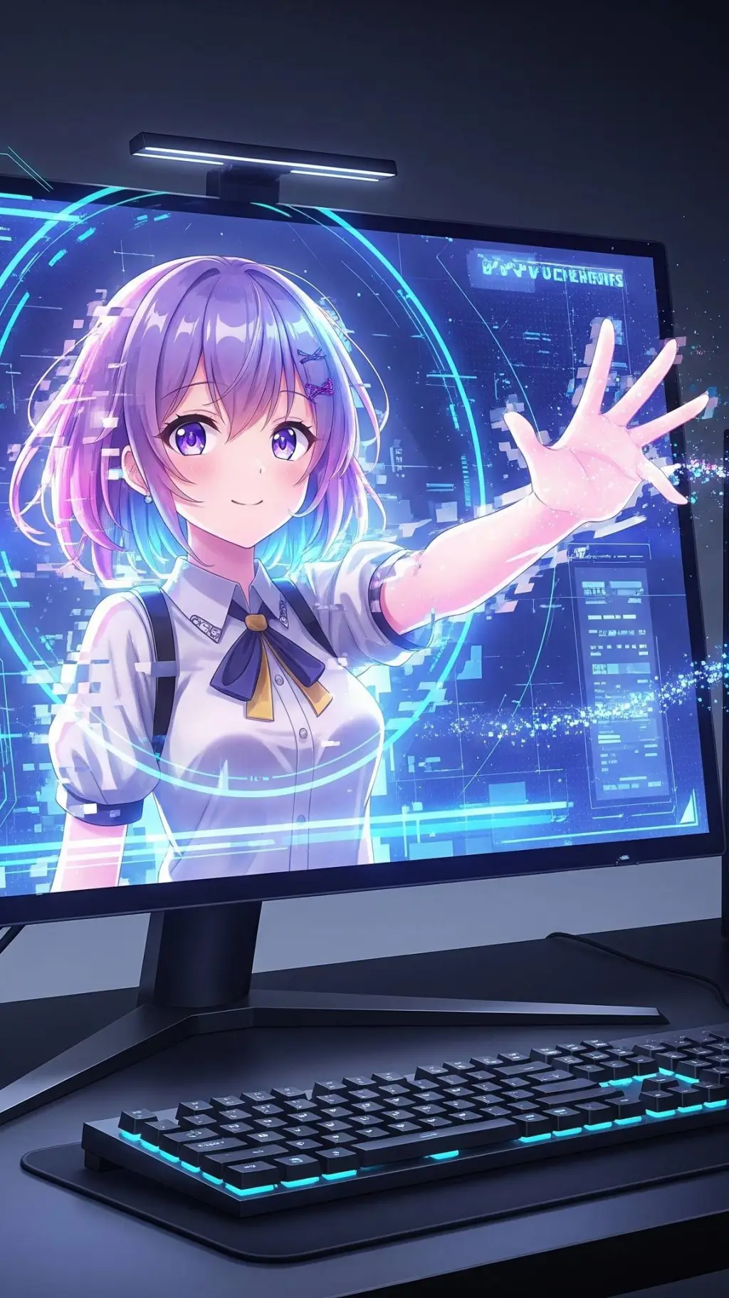 ai character: PC Chan  background