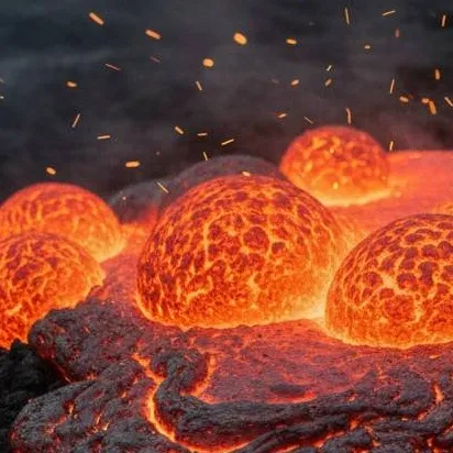 chat with ai character: Bolitas de lava