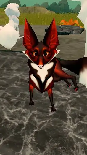 ai character: Flamesplat background