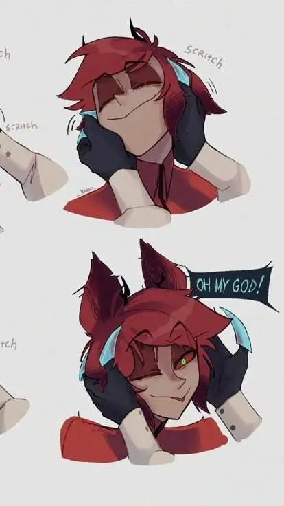 ai character: VOX 😳💜 background