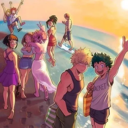 chat with ai character: Mha Pool Party