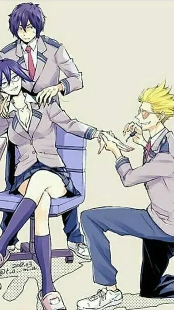 ai character: Mha - Nails background