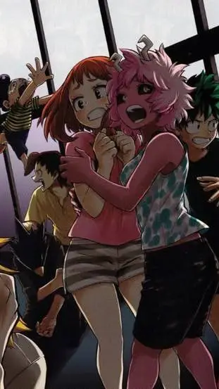 ai character: Mha - Lights Out background