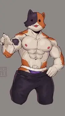 ai character: Meowscles background