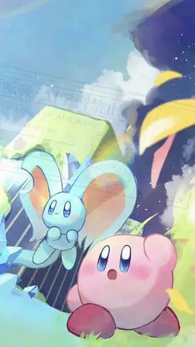 ai character: Kirby  background