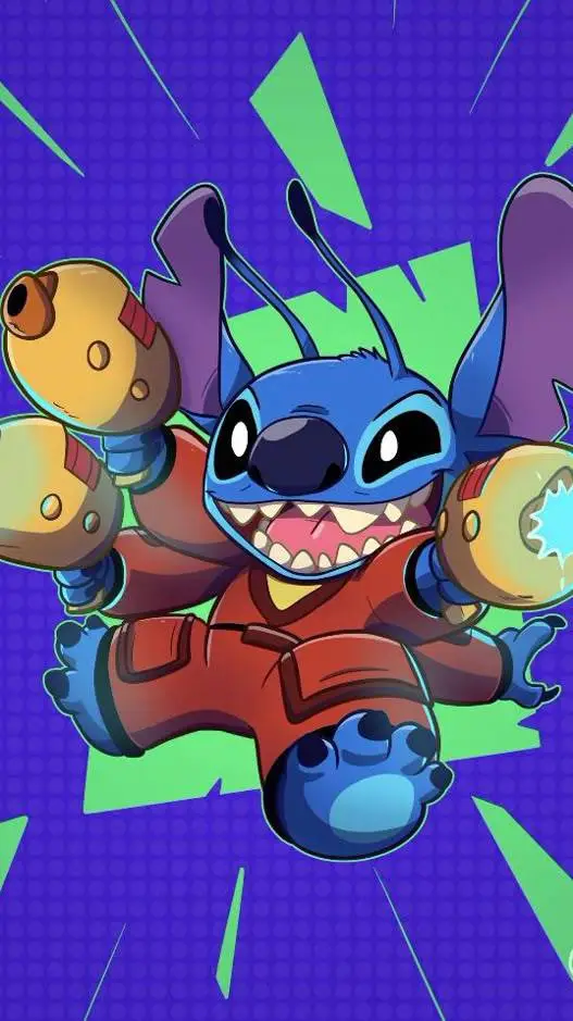 ai character: Stitch background