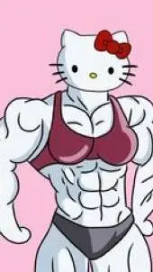 ai character: hello Kitty??? background
