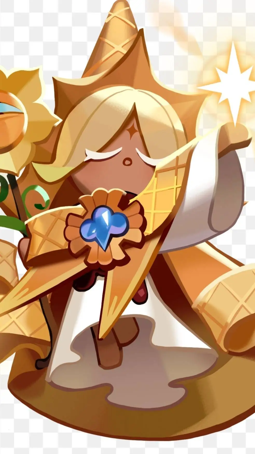 ai character: pure vanilla cooki background