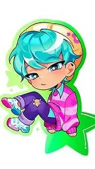 ai character: sick baby saja background