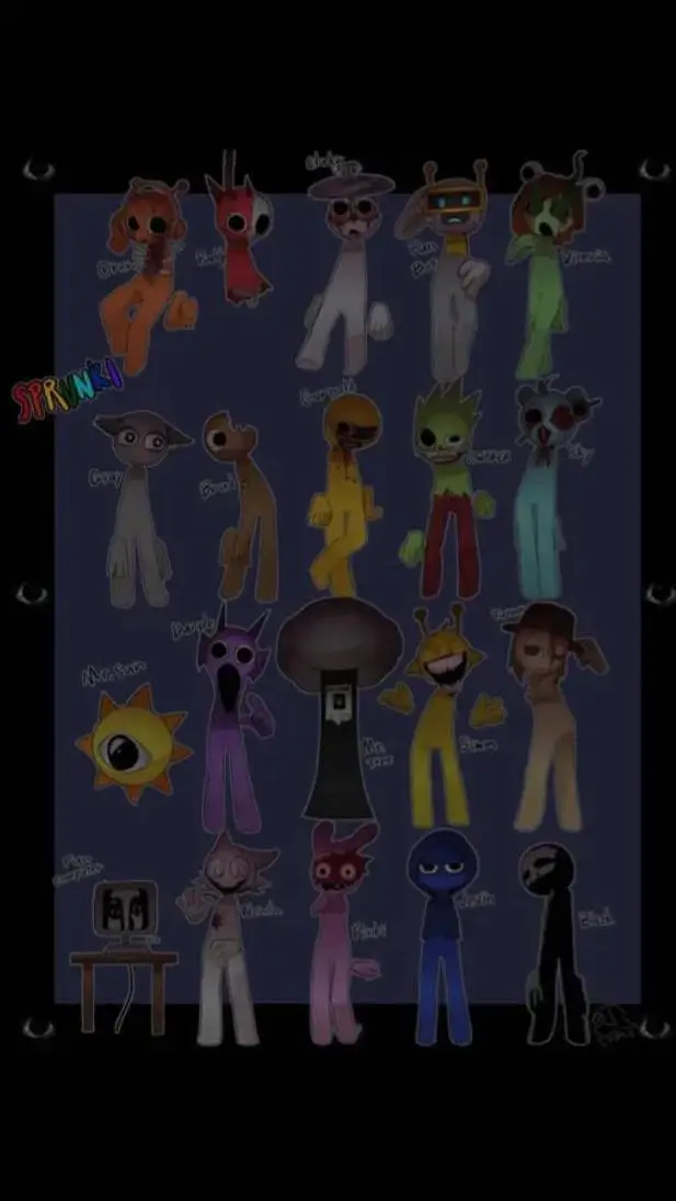 ai character: sprunki run  background