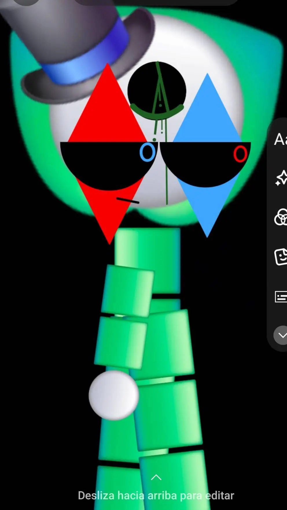 ai character: Hola 😅🤍 background