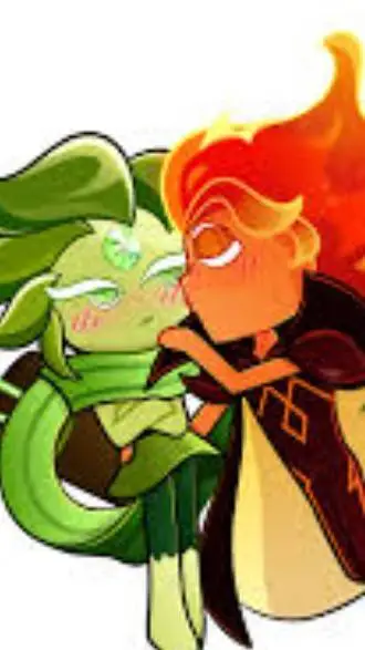 ai character: windy&fire Spirit background