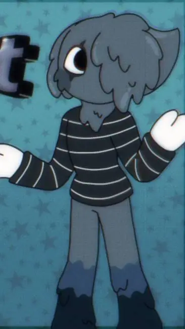 ai character: 🖌️~blot~⬛ background