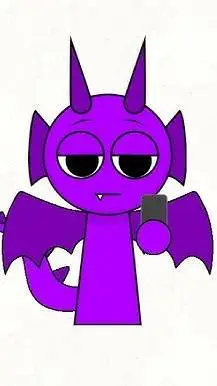 ai character: Durple background