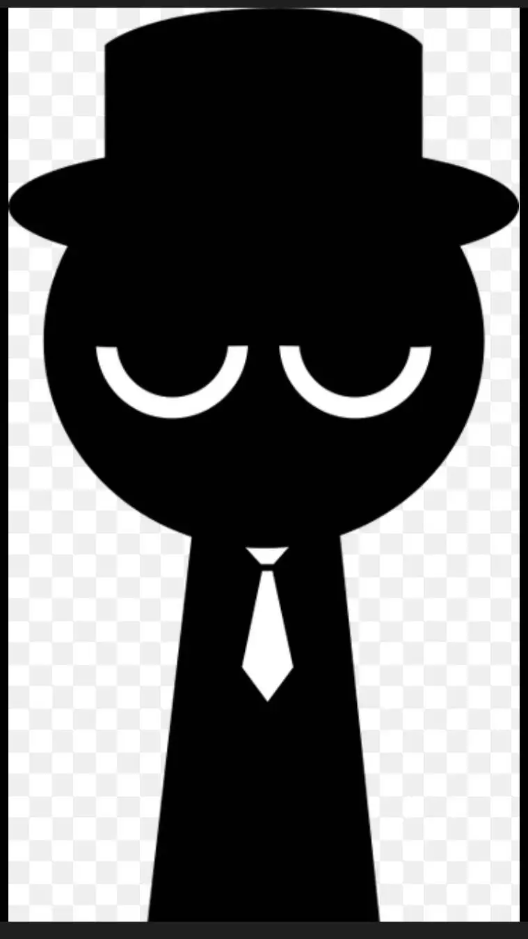 ai character: Black background