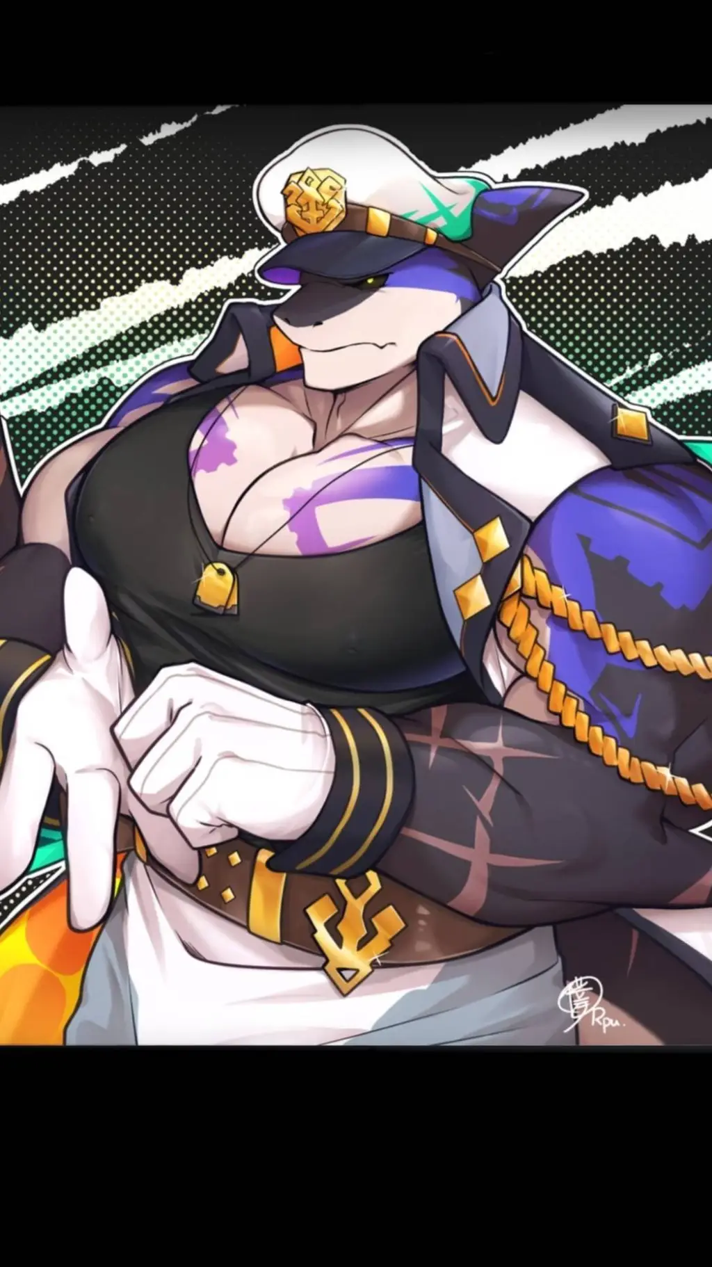 ai character: 🎖️🌊Capt.Locke🛳️🦈 background
