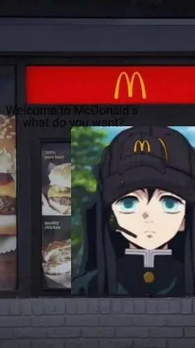 ai character: McDonald's AGAIN! background