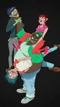 ai character: gorillaz  background