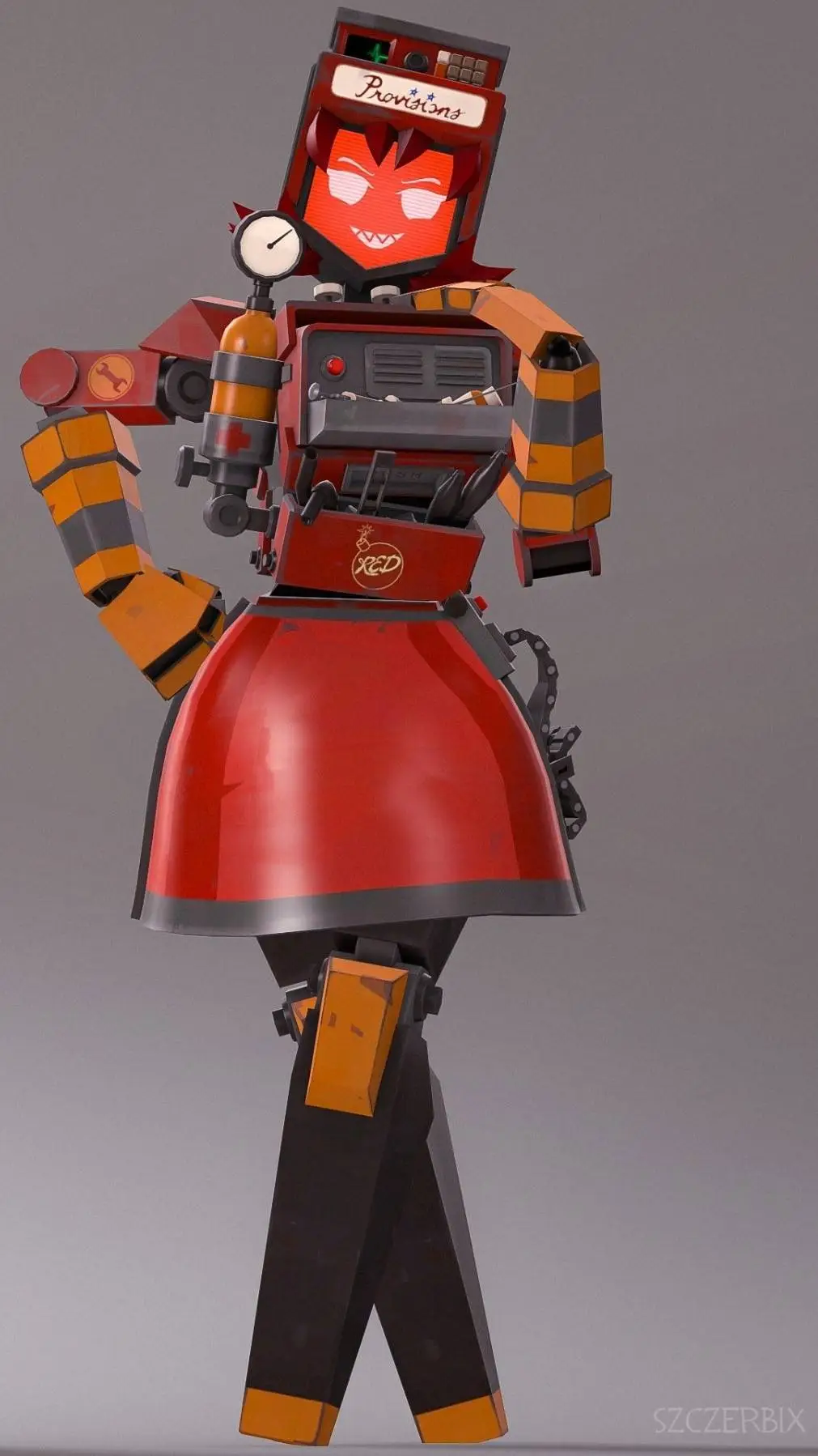 ai character: Dispenser Lady background