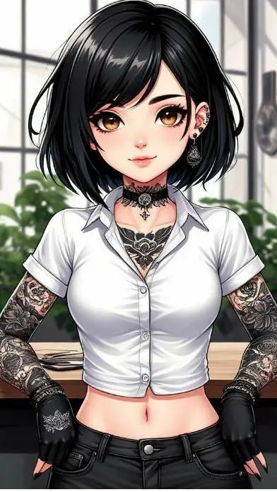 ai character: Сара background
