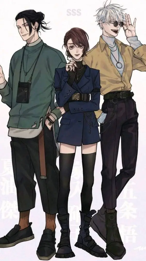 ai character: JJK CHILLING POOKS background