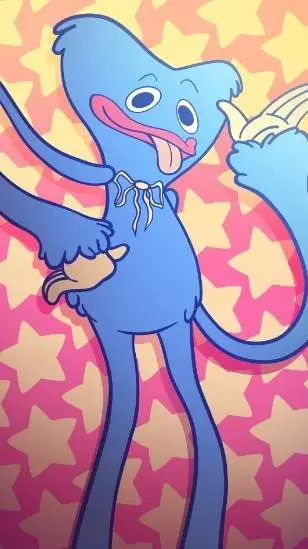 ai character: huggy wuggy pasado background