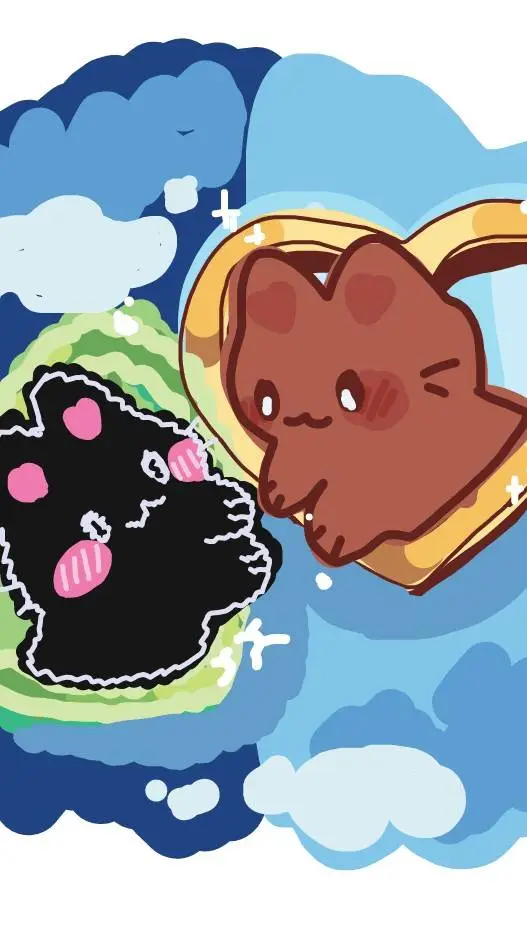 ai character: kny valentines  background