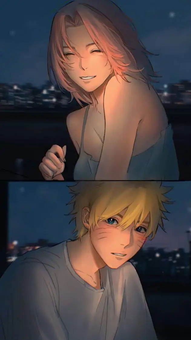 ai character: 🍥NaruSaku🌸 background