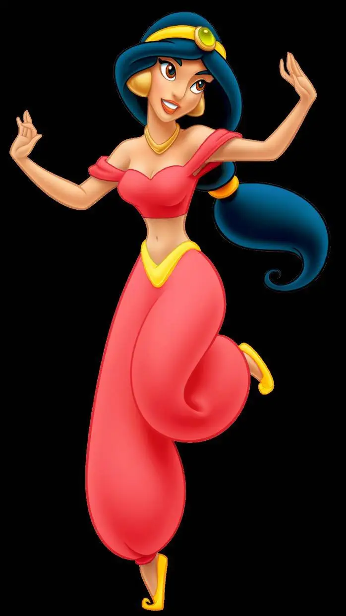 ai character: Jasmín Rojo background