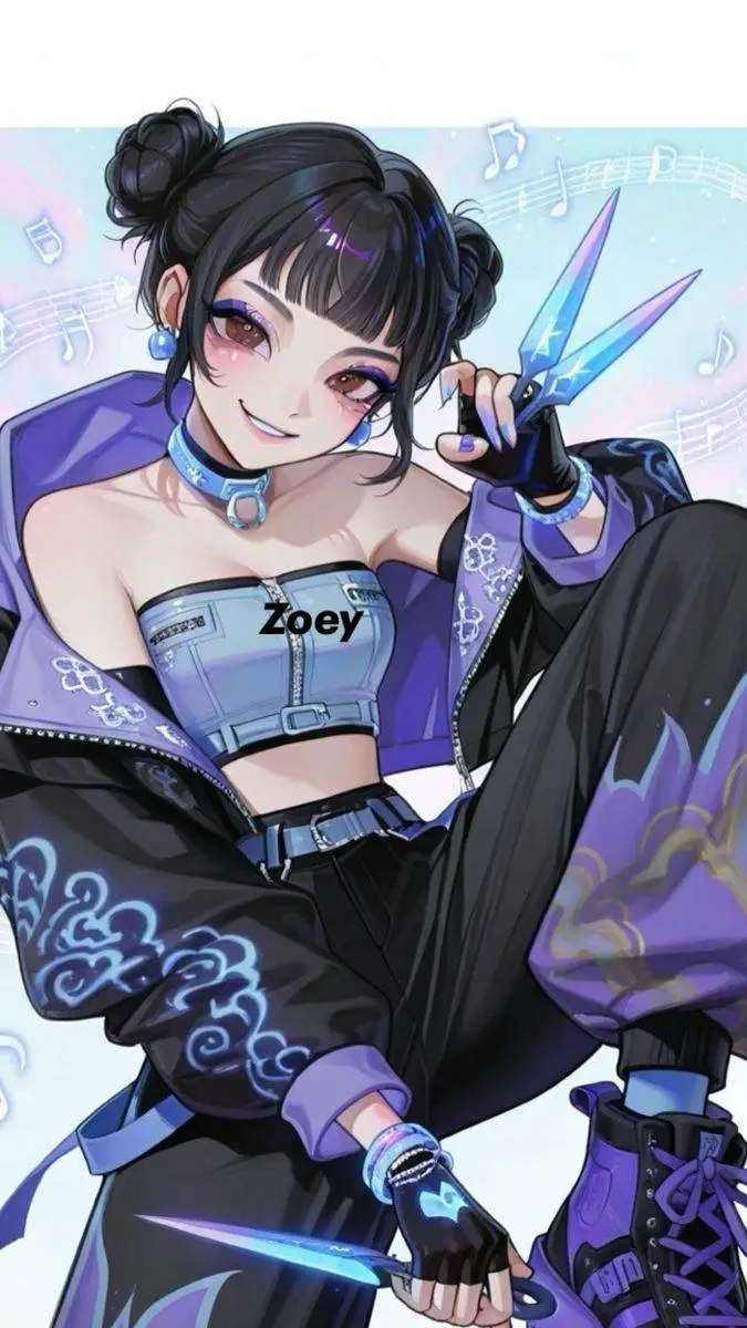 ai character: zoey background