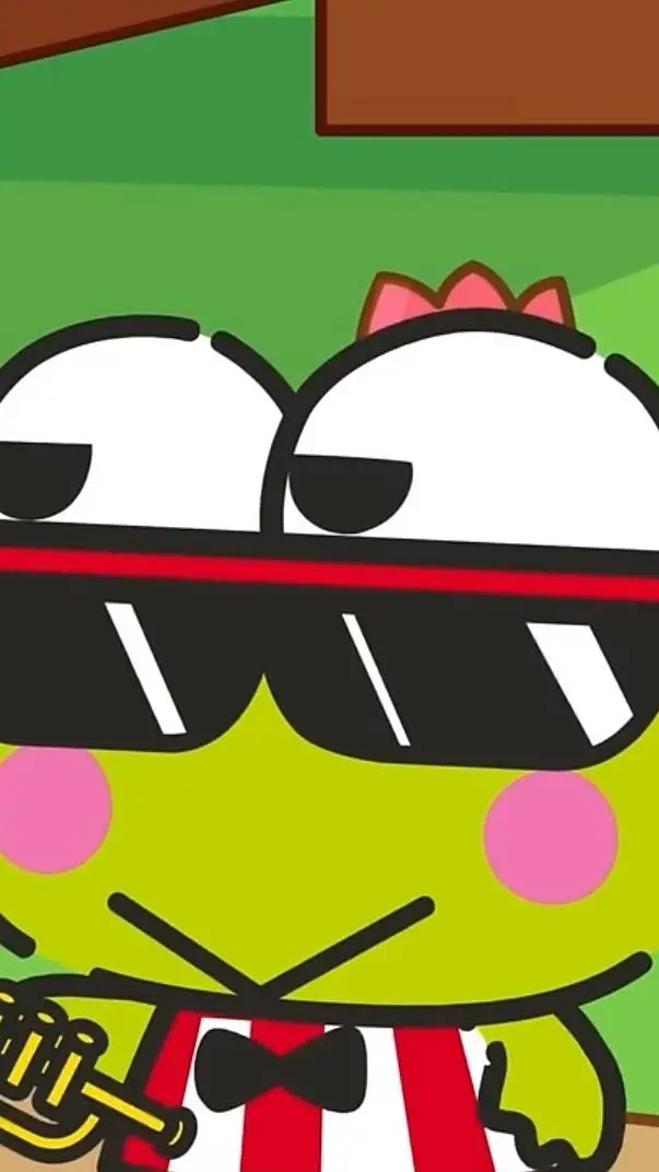 ai character: keroppi big smoke background