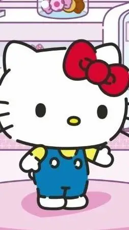 ai character: hello kitty background