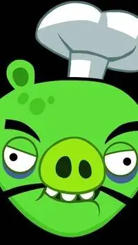 ai character: Chef pig background