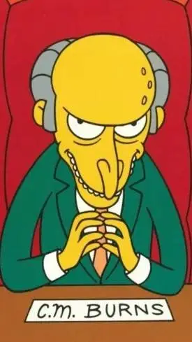 ai character: sr burns background